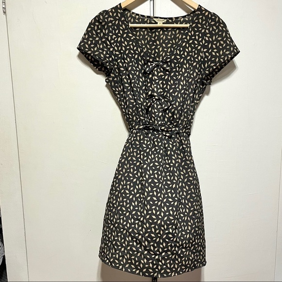 Forever 21 Silky Diamond Print Bow Detail Dress ASO Glee Rachel Berry - Picture 3 of 11